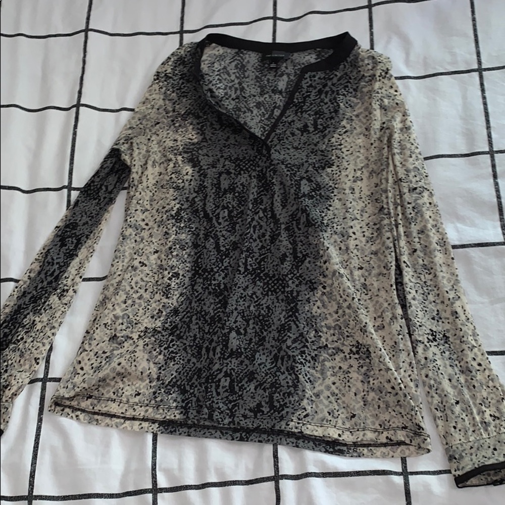 Sheer v neck